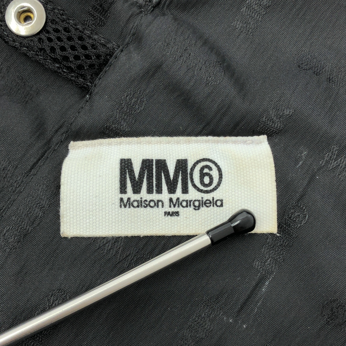 MM6 Maison Margiela / エムエムシックスメゾンマルジェラ レザーハンドル ジャパニーズ ハンドバッグ / ロゴ総裏地