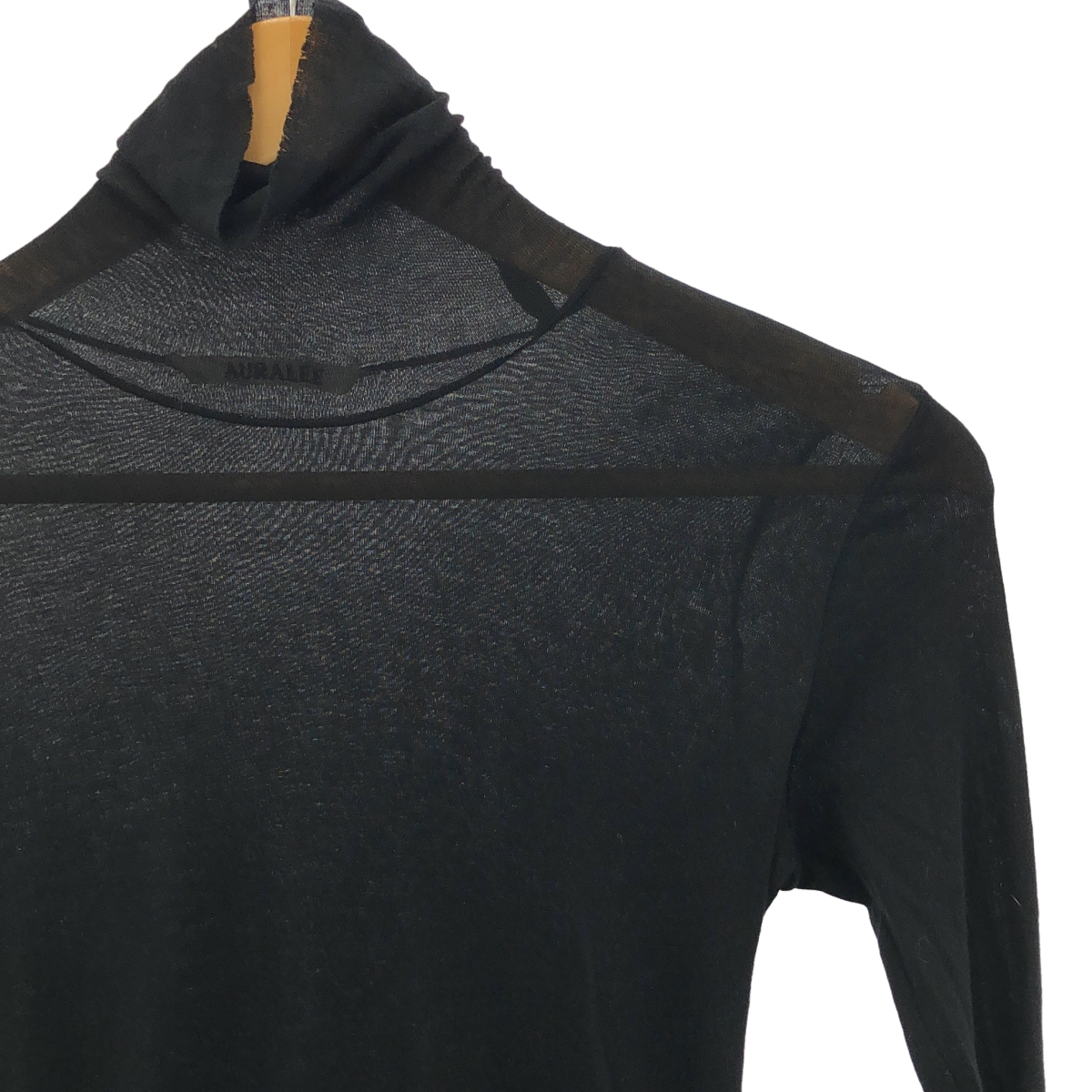 AURALEE / オーラリー HIGH GAUGE SHEER RIB TURTLE / タートルネック カットソー