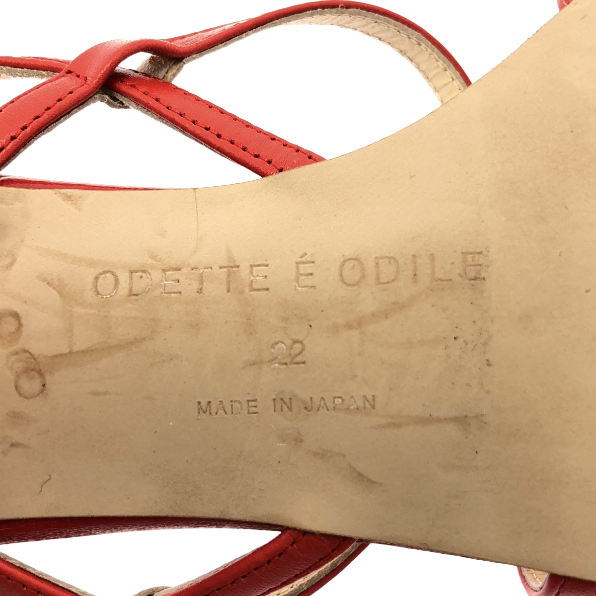 その他 レザー ストラップ チャンキーヒール サンダル