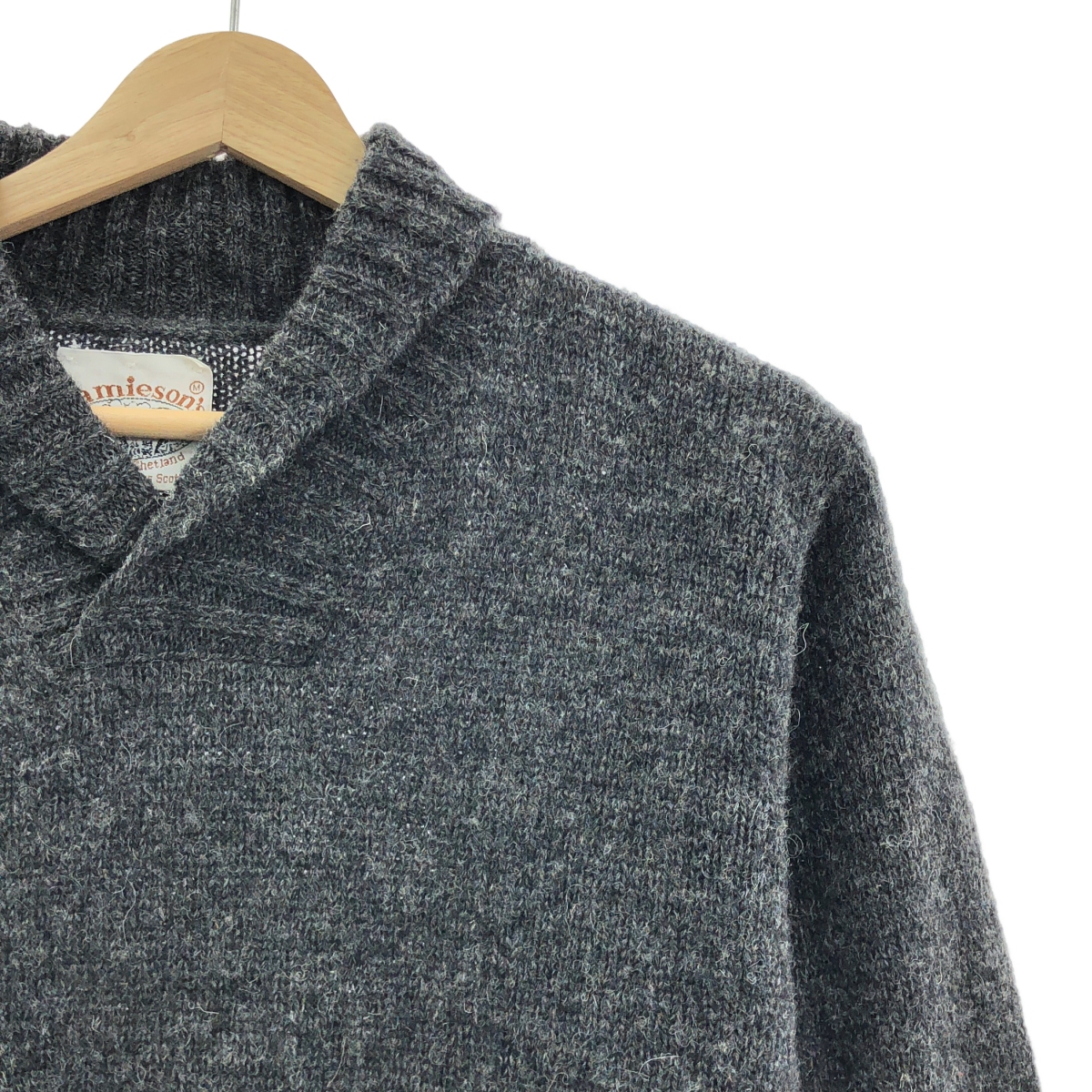 Jamieson's / ジャミーソンズ ウール ショールカラー ニット セーター