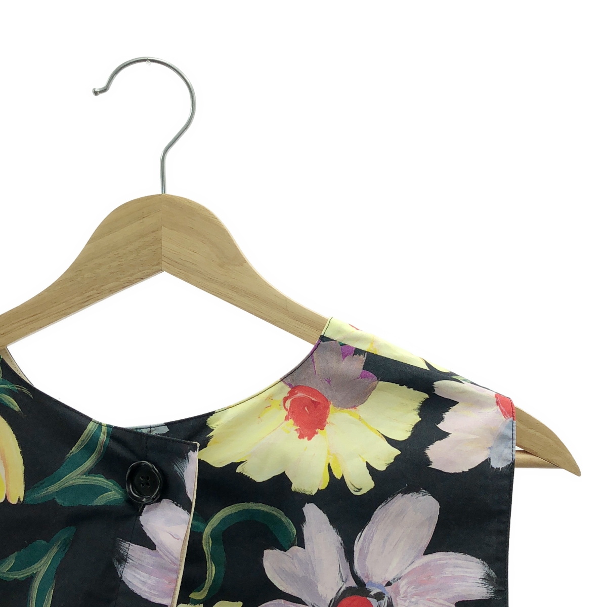 MARNI / マルニ ペイント フラワー プリント レイヤード ノースリーブトップス