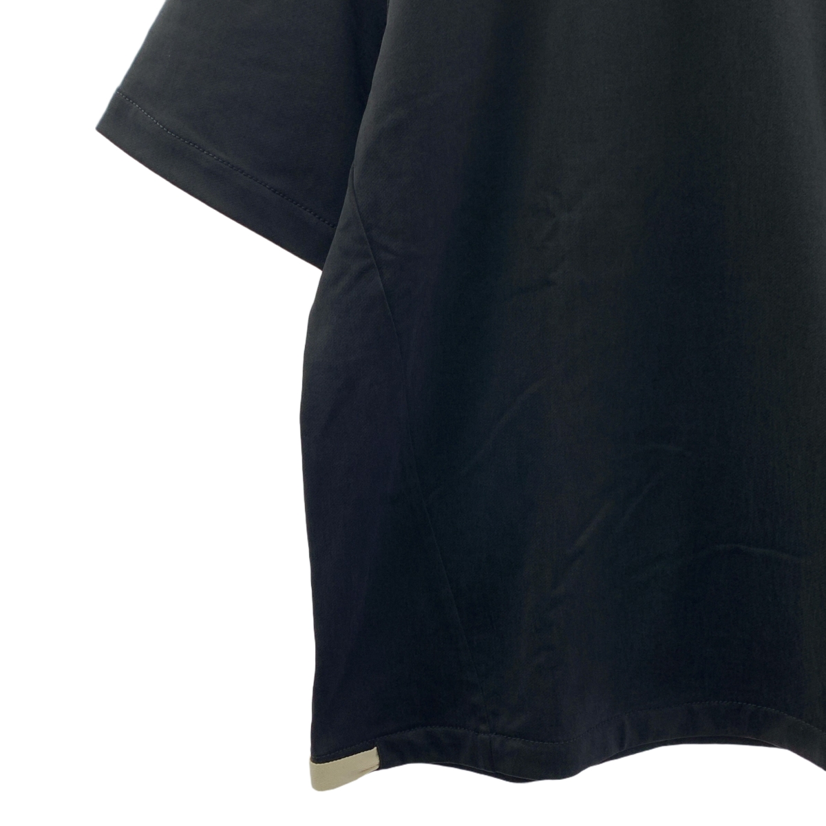 JIL SANDER / ジルサンダー テクニカルコットン ショルダージップ クルーネックTシャツ