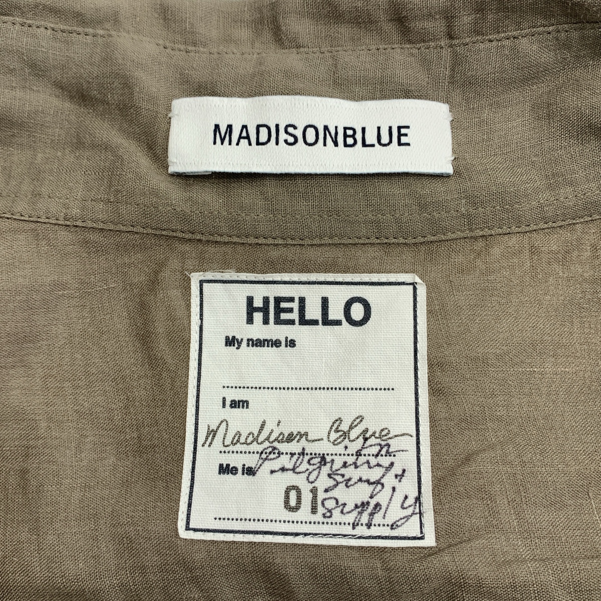 MADISON BLUE / マディソンブルー × Pilgrim Surf+Supply / MADAME SHIRT リネン マダムシャツ