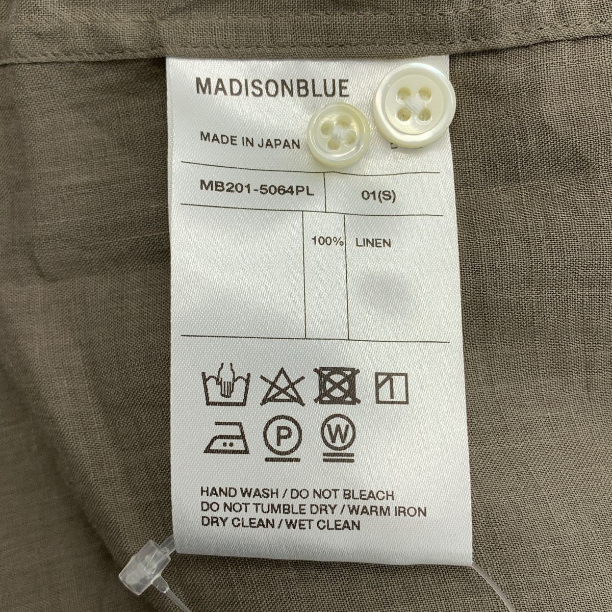 MADISON BLUE / マディソンブルー × Pilgrim Surf+Supply / MADAME SHIRT リネン マダムシャツ