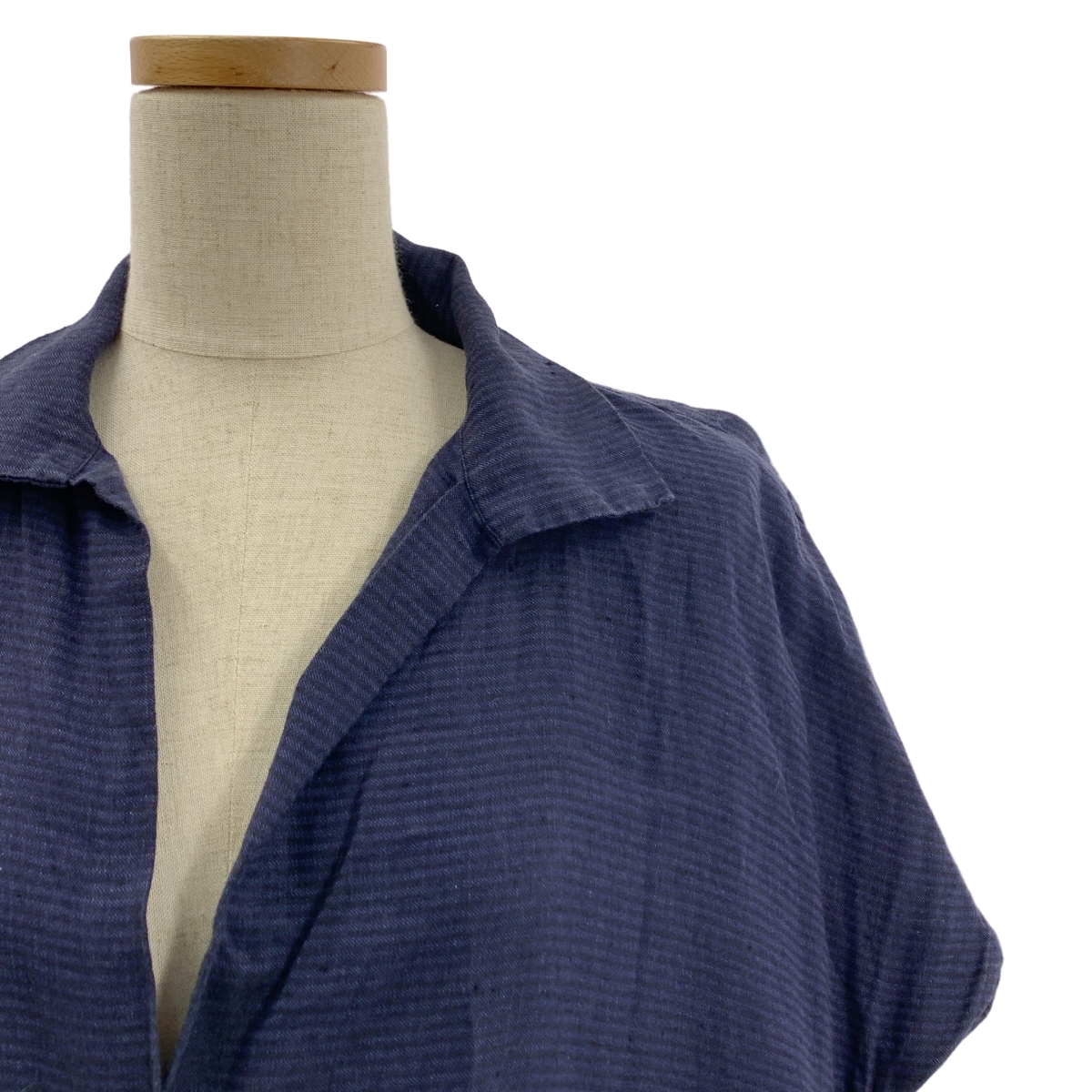 DANIELA GREGIS / ダニエラグレジス リネン オーバーシルエット ハイネック ワンピース