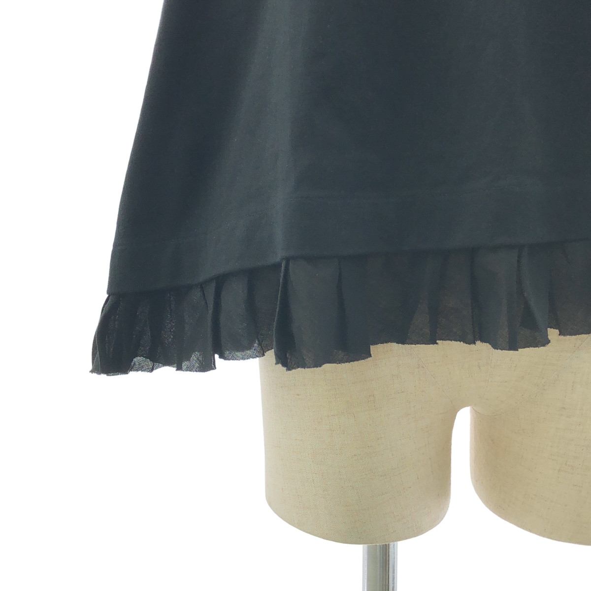 tricot COMME des GARCONS / トリココムデギャルソン フリル装飾 ギャザー クルーネック Tシャツ カットソー