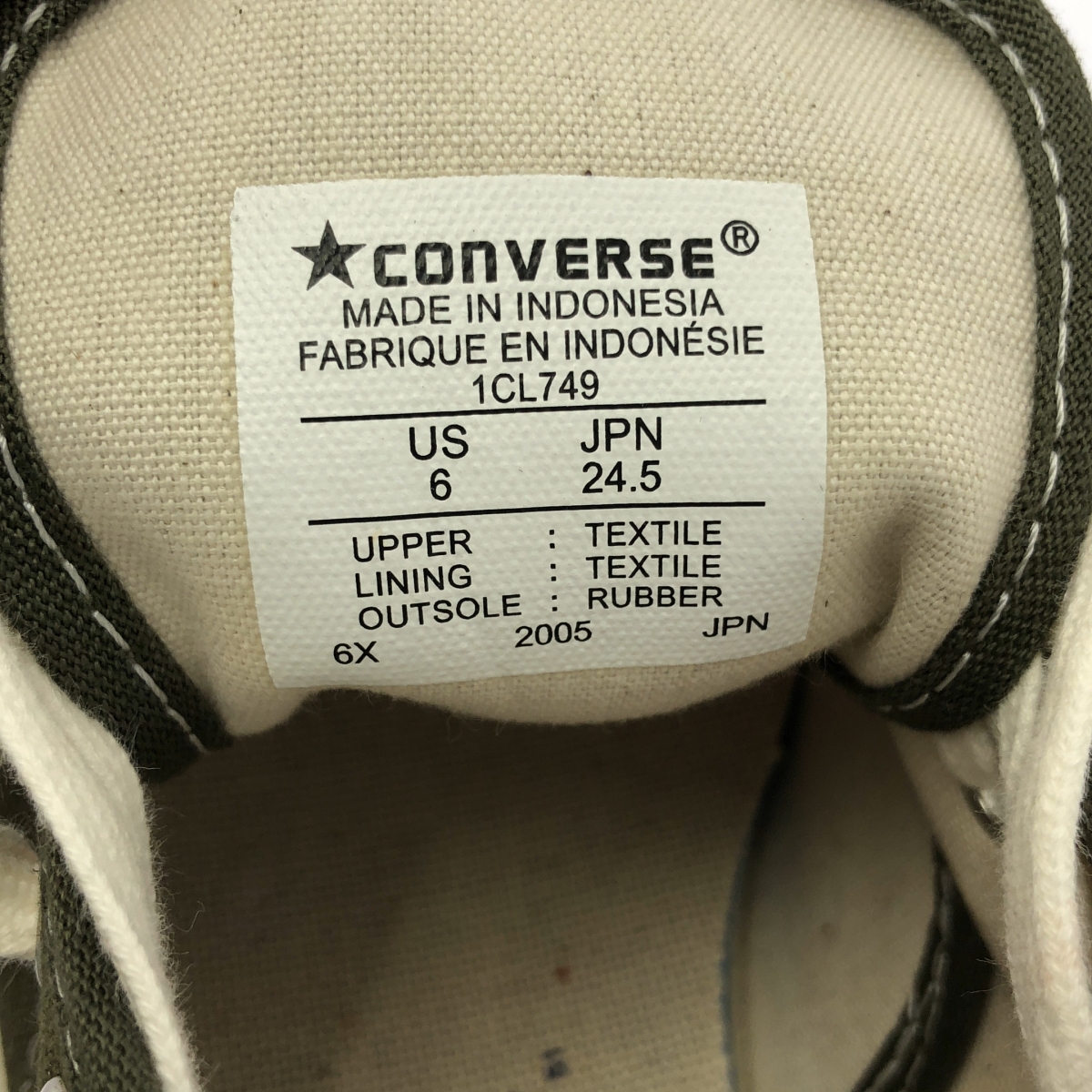 CONVERSE / コンバース JACK PURCELL 1CL749 ローカットスニーカー