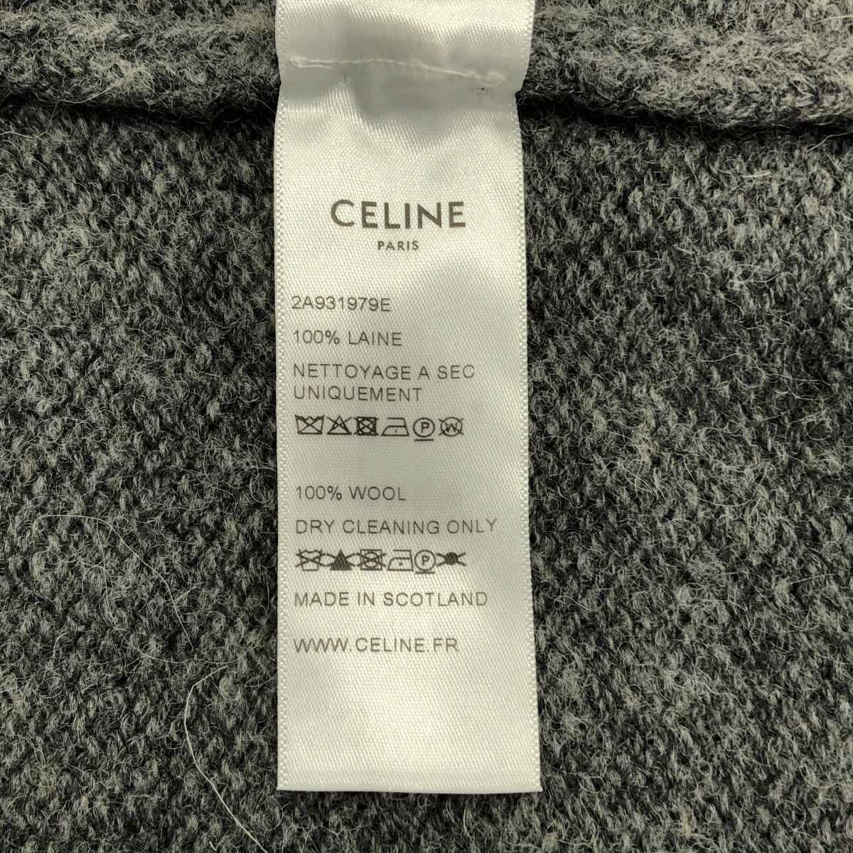 CELINE / セリーヌ エディ期 ウール タートルネック ニット