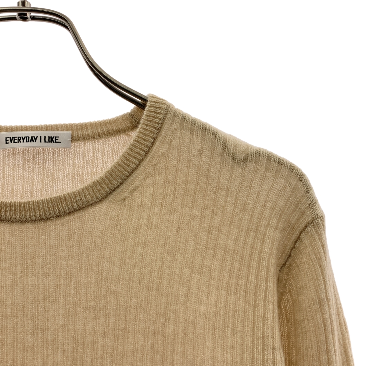 Deuxieme Classe / ドゥーズィエムクラス Cashmere Sheer Rib P/O カシミヤ シアー リブ ニット