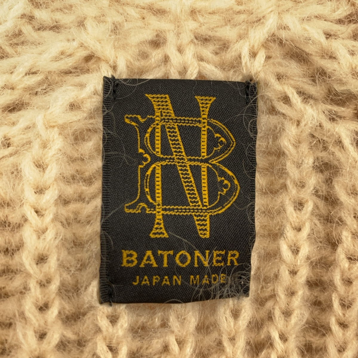 BATONER / バトナー モヘヤ ウール ロングカーディガン