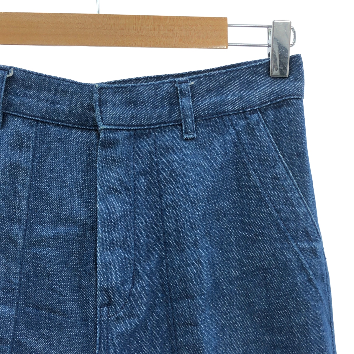 HYKE / ハイク ワイドレッグ ベイカー デニムパンツ