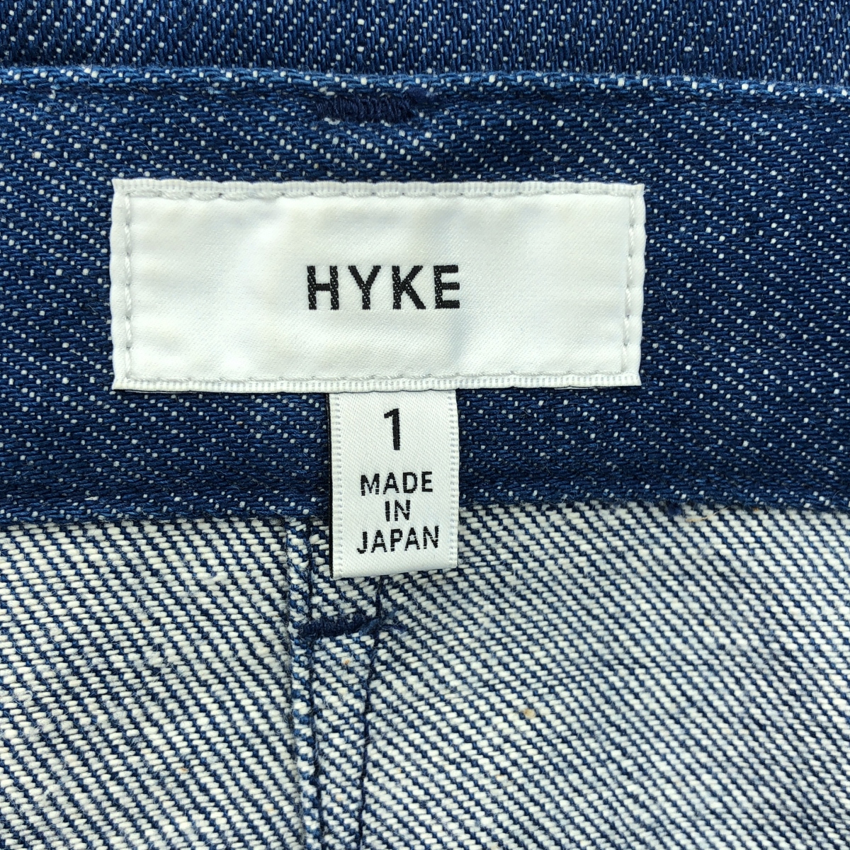 HYKE / ハイク ワイドレッグ ベイカー デニムパンツ