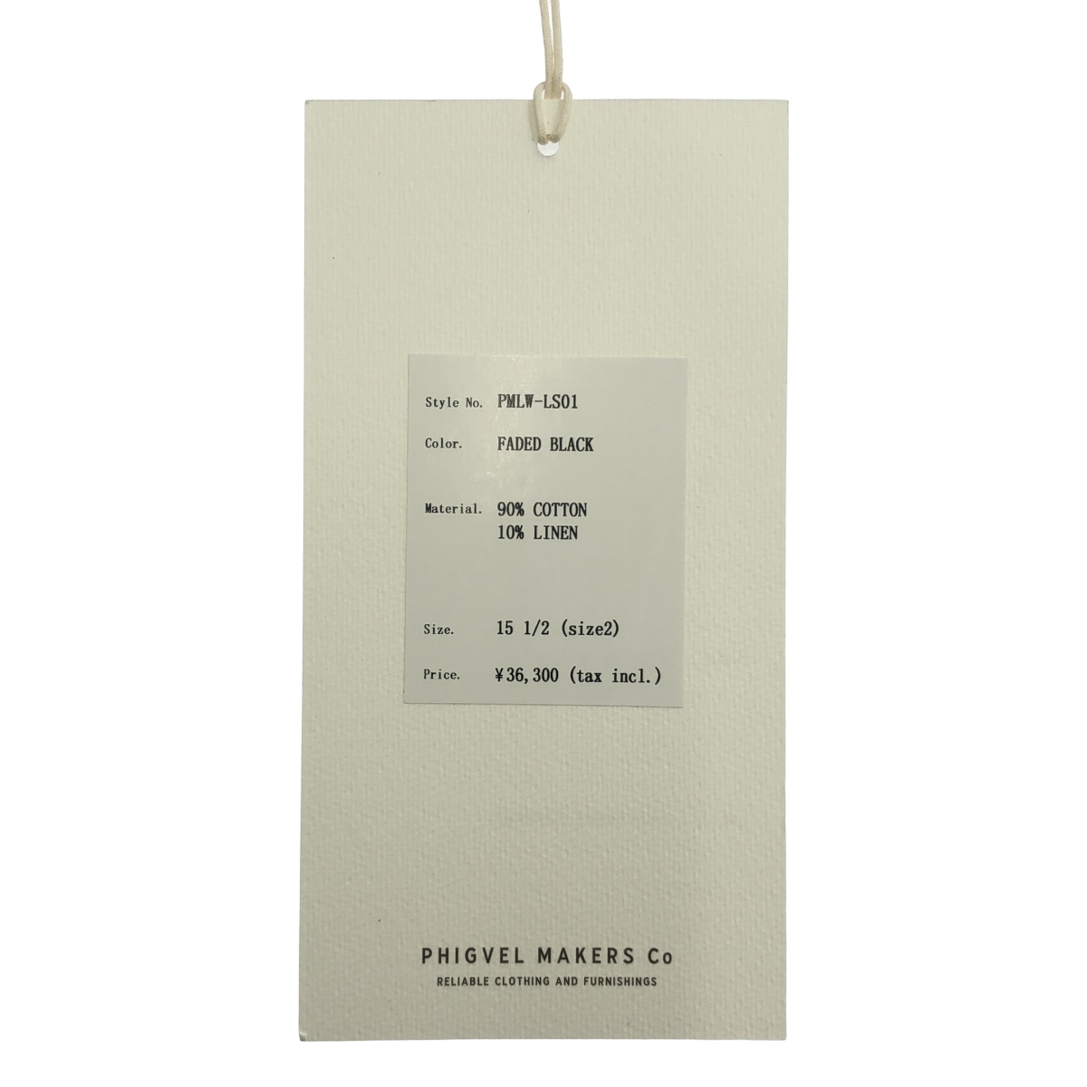 PHIGVEL / フィグベル LADY WHITE CO.別注 MILITARY DRESS SHIRT ミリタリードレスシャツ コットンリネン