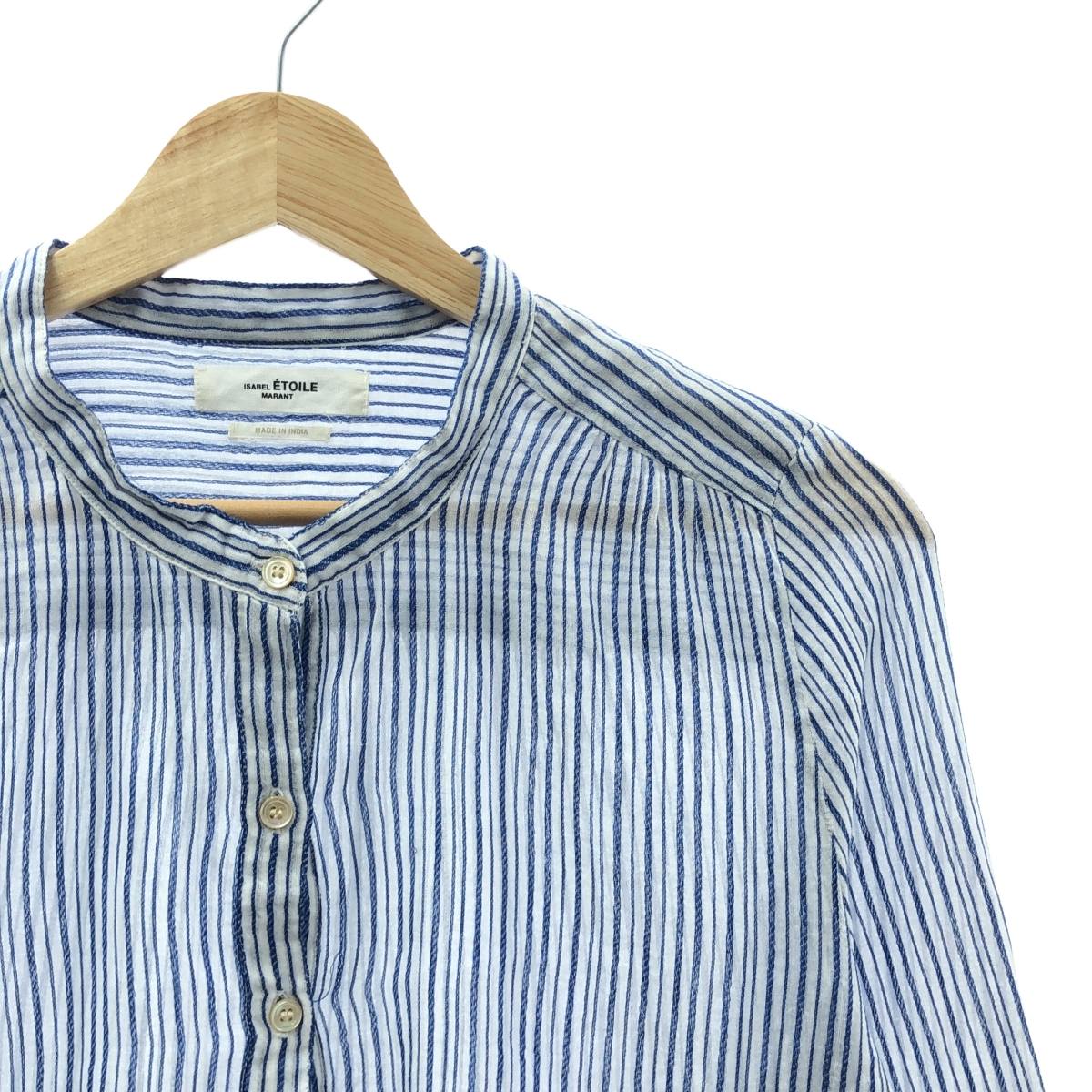 ISABEL MARANT ETOILE / イザベルマランエトワール JADA / ギャザー バンドカラー プルオーバー シャツ ブラウス