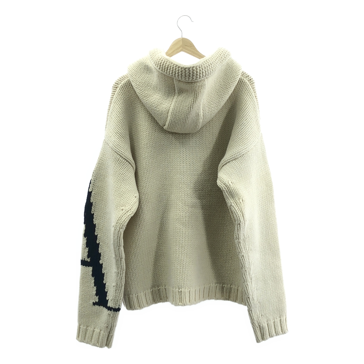 JW Anderson / ジェイダブルアンダーソン CHUNKY HOODIE ウール JWAロゴ インターシャ チャンキー フーディー ニット