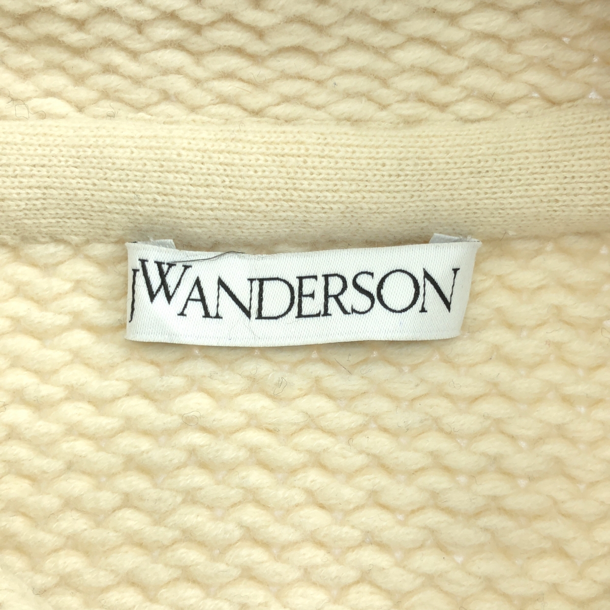 JW Anderson / ジェイダブルアンダーソン CHUNKY HOODIE ウール JWAロゴ インターシャ チャンキー フーディー ニット