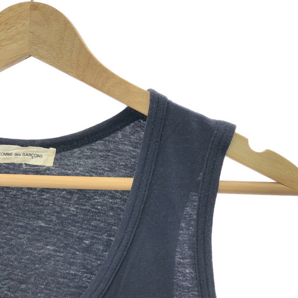 COMME des GARCONS / コムデギャルソン 90s 裾三重断ち切り綿 ノースリーブ ワンピース