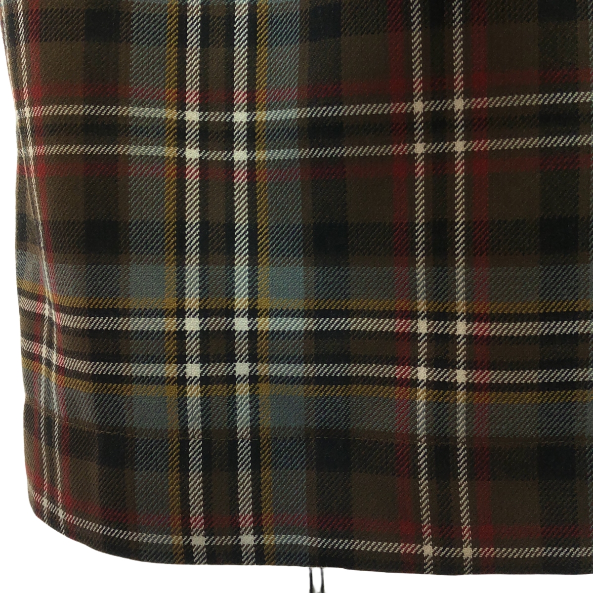 Rokh / ロック チェック ウール ボンテージスカート