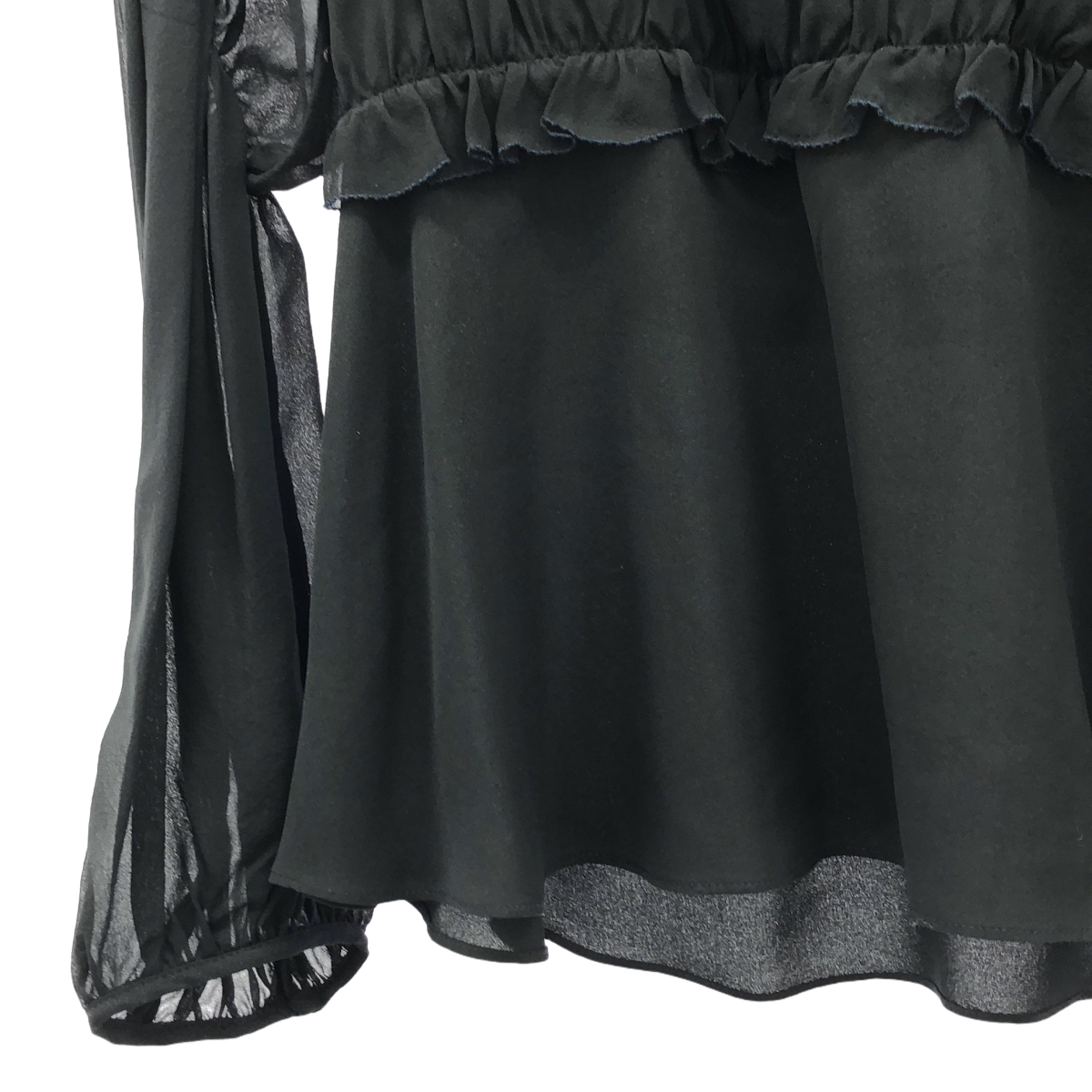 3.1 Phillip Lim / スリーワンフィリップリム シルク フリル ギャザー プルオーバー カシュクール ブラウス