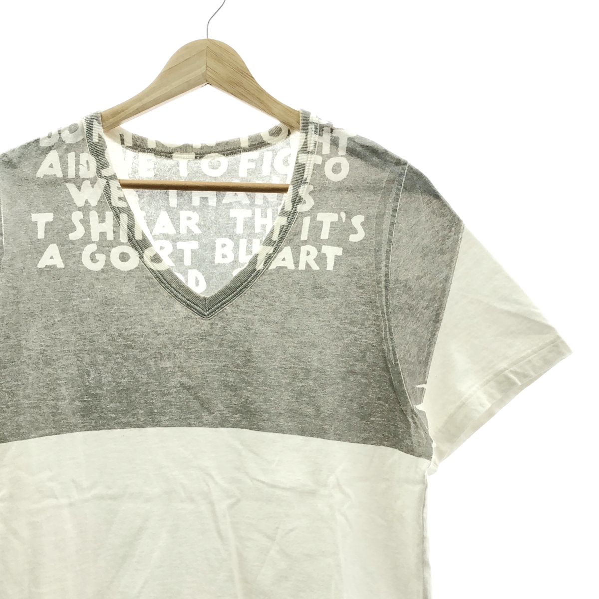 Maison Martin Margiela / メゾンマルタンマルジェラ Vネック エイズ Tシャツ