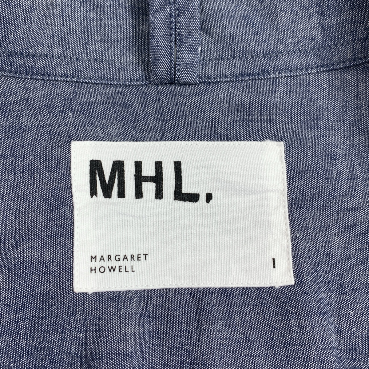 MHL. / エムエイチエルマーガレットハウエル DENIM COTTON CHAMBRAY デニム シャンブレー プルオーバーシャツ