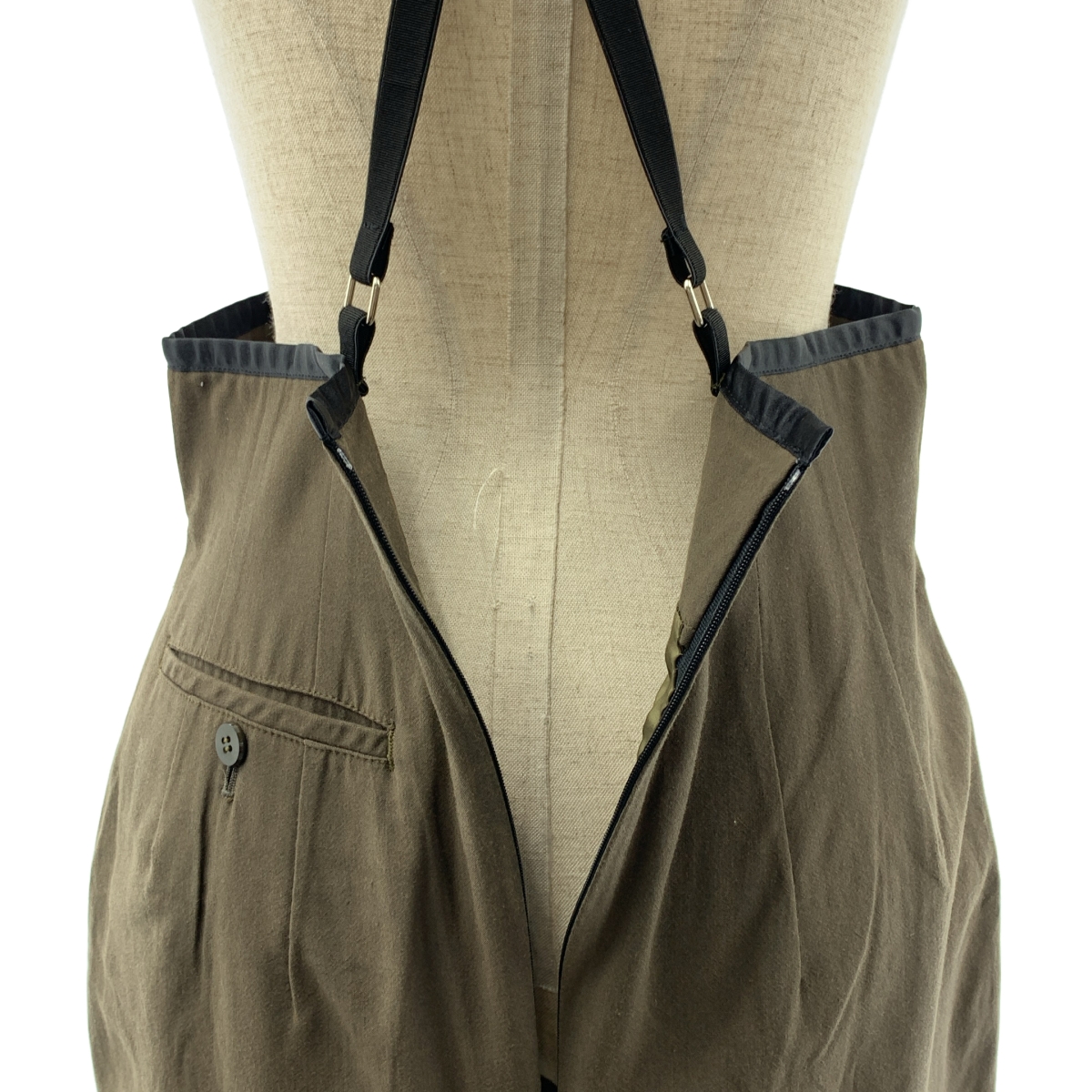 Y's / ワイズヨウジヤマモト WORK SHOP ワークショップ / セットアップ / ウール コットン 3B テーラードジャケット / サスペンダー スカート