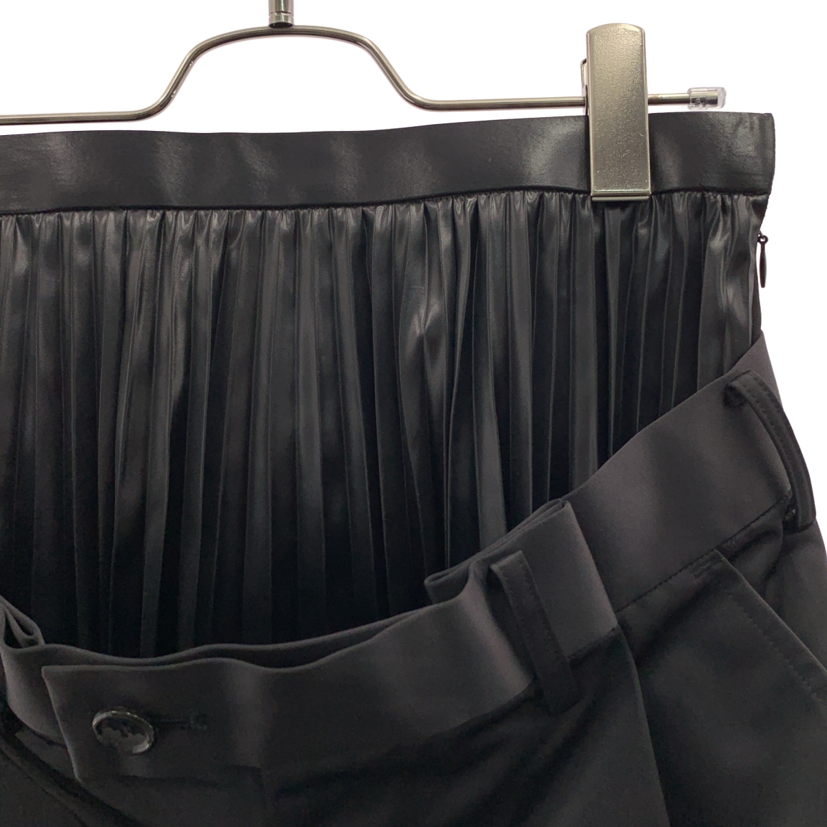 JUNYA WATANABE / ジュンヤワタナベ ナイロン プリーツ ドッキング 変形 ワイドパンツ