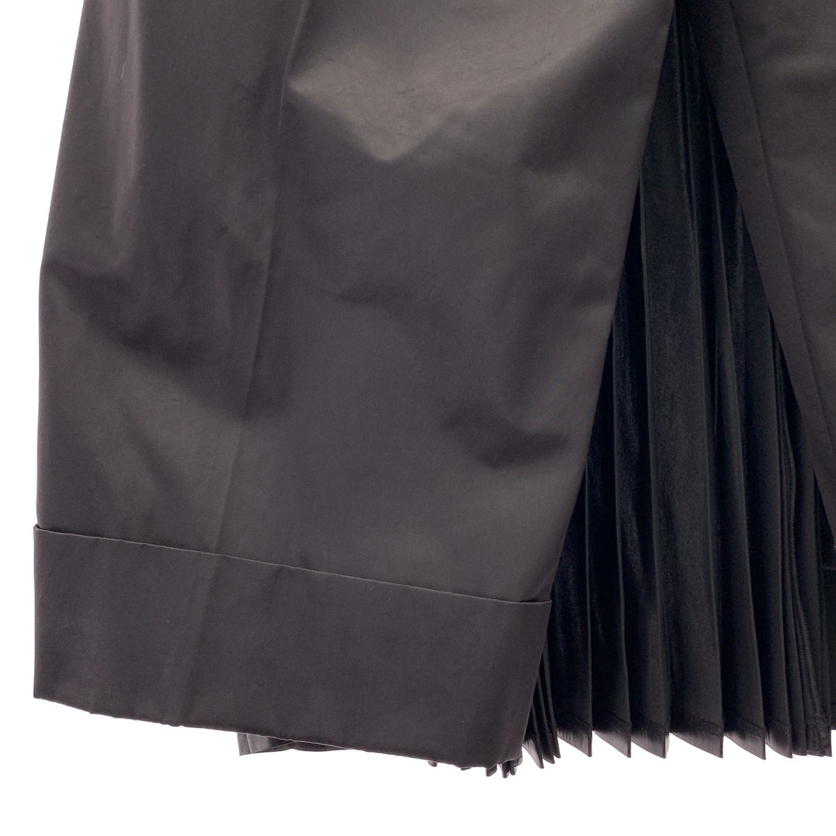 JUNYA WATANABE / ジュンヤワタナベ ナイロン プリーツ ドッキング 変形 ワイドパンツ