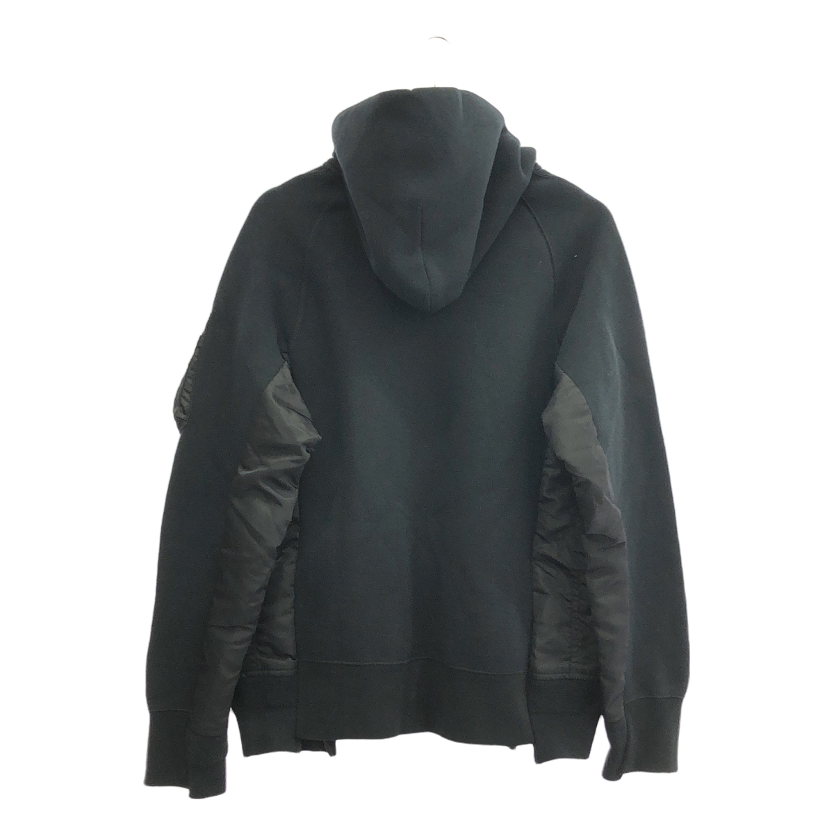 sacai / サカイ Sponge Sweat × MA-1 Hoodie / 異素材 切替 ドッキング スポンジ スウェット フーディ