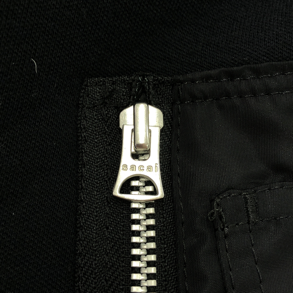 sacai / サカイ Sponge Sweat × MA-1 Hoodie / 異素材 切替 ドッキング スポンジ スウェット フーディ