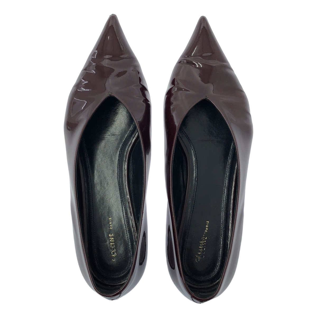 CELINE / セリーヌ by Phoebe Philo フィービー / パテントレザー バブーシュ フラットシューズ