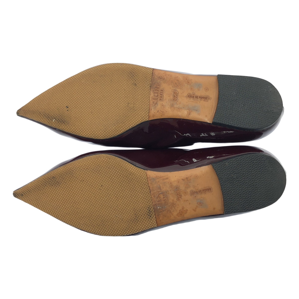 CELINE / セリーヌ by Phoebe Philo フィービー / パテントレザー バブーシュ フラットシューズ