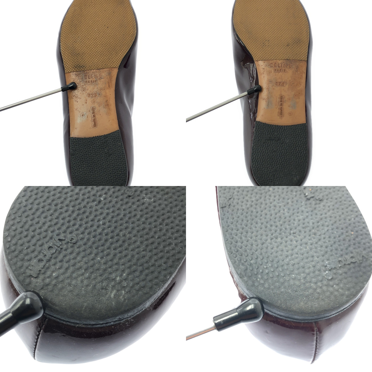 CELINE / セリーヌ by Phoebe Philo フィービー / パテントレザー バブーシュ フラットシューズ