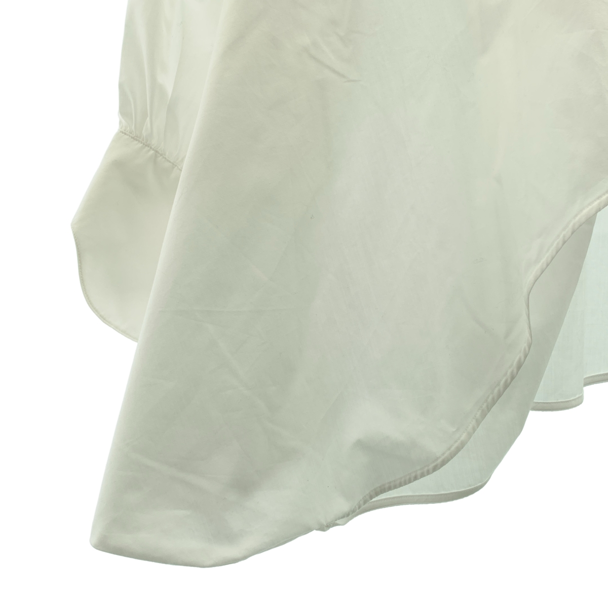 ENFOLD / エンフォルド BALLON HEM SHIRT コットン混 バルーン シャツ