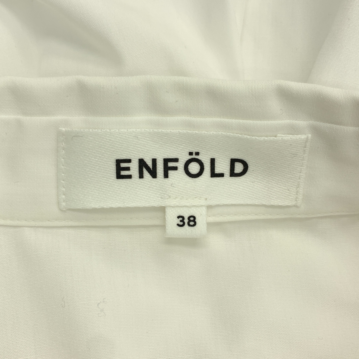 ENFOLD / エンフォルド BALLON HEM SHIRT コットン混 バルーン シャツ
