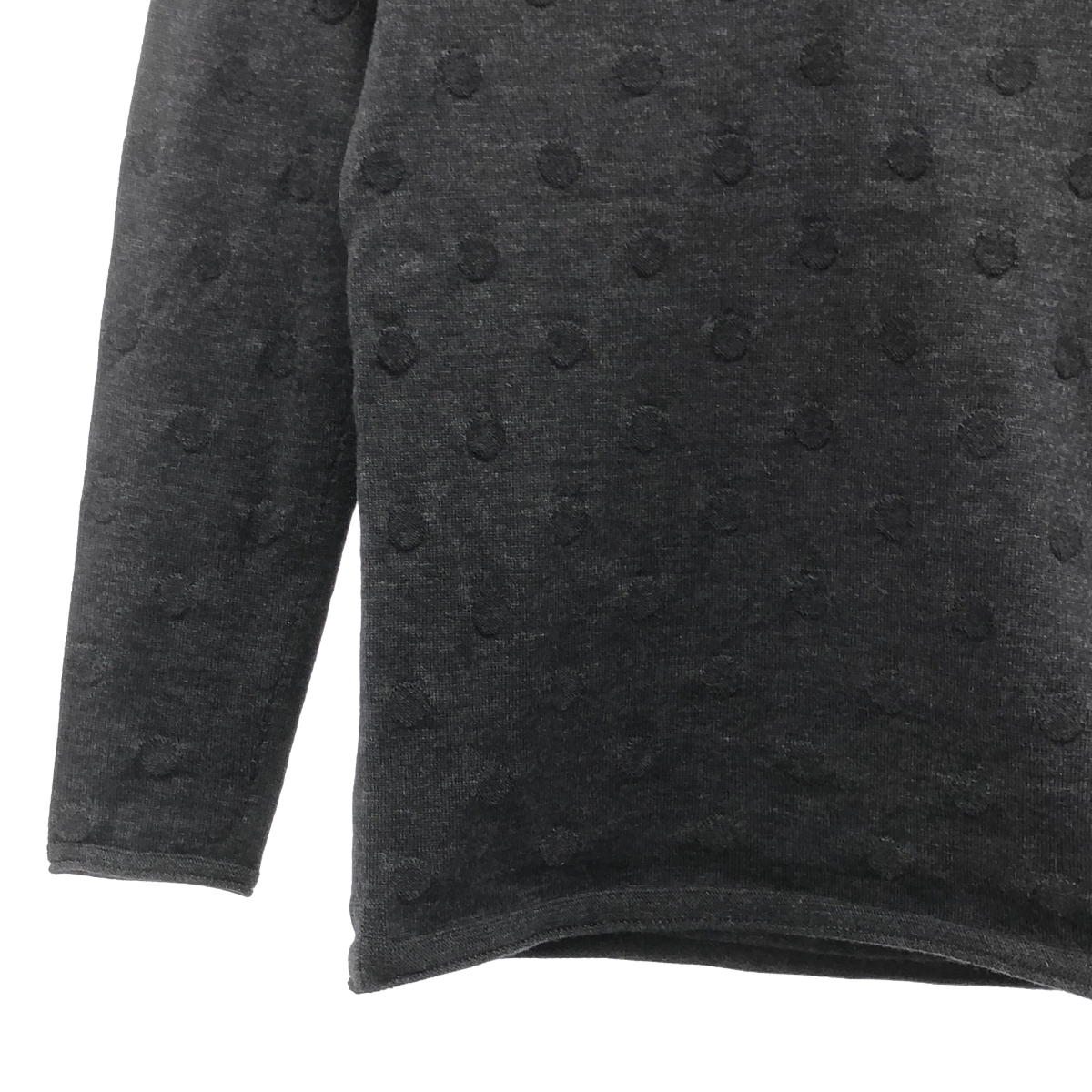 yuri park / ユリパーク Vネック ドット ウールニット