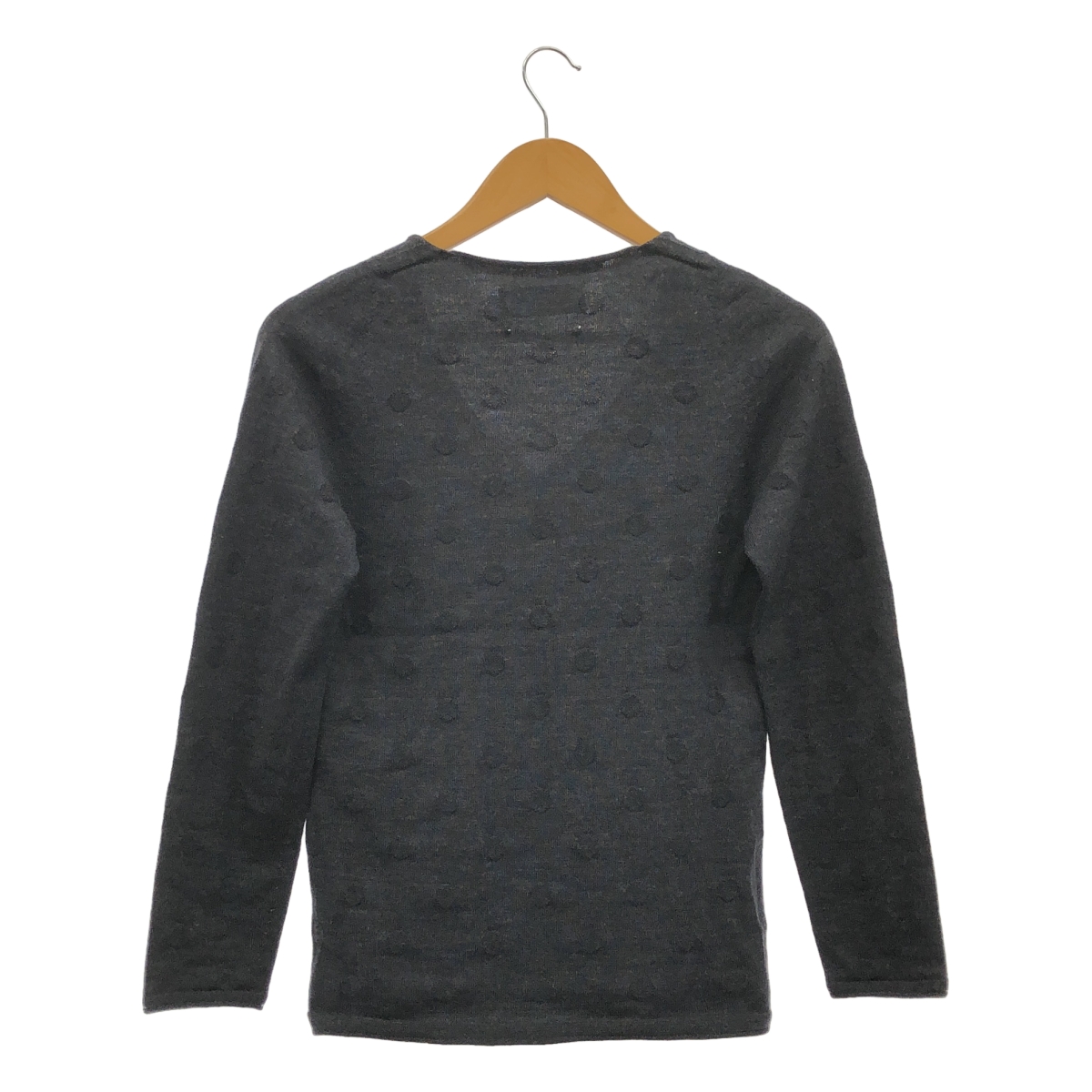 yuri park / ユリパーク Vネック ドット ウールニット