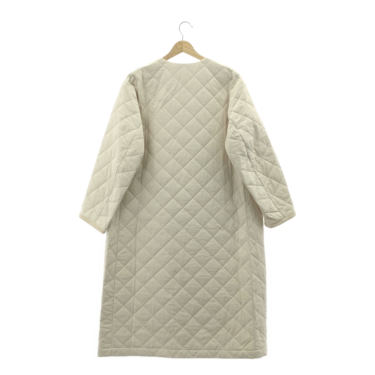 R & D.M.Co- / オールドマンズテーラー QUILTING DOUBLE BUTTON COAT キルティング ダブルボタン ノーカラーコート