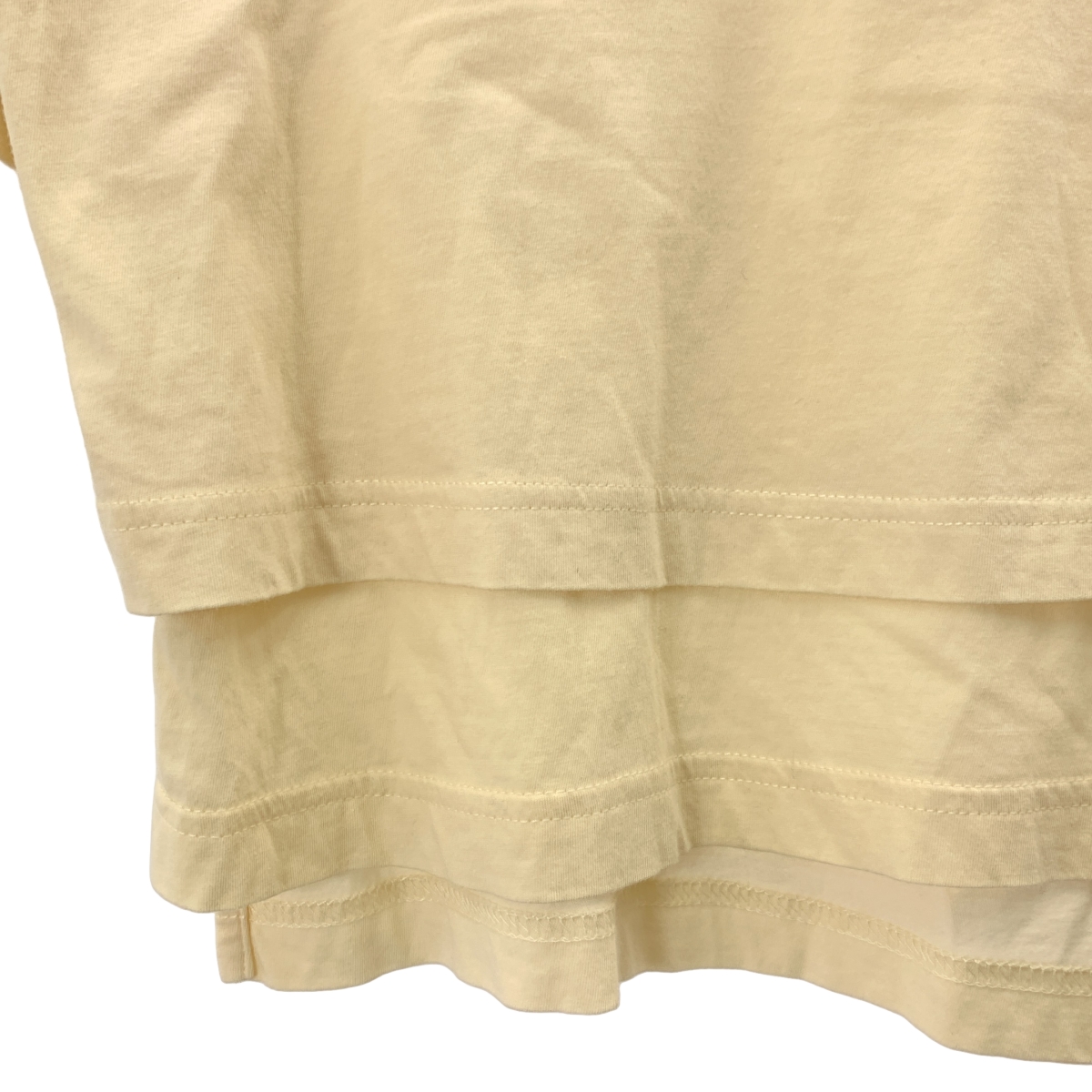 Y-3 / ワイスリー コットン バックロゴ レイヤード カットソー