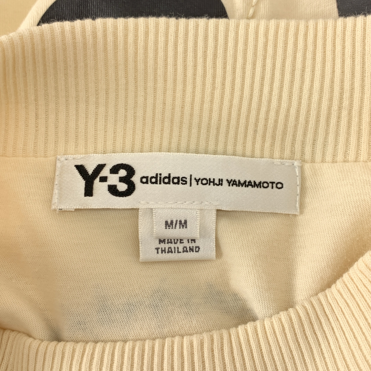 Y-3 / ワイスリー コットン バックロゴ レイヤード カットソー