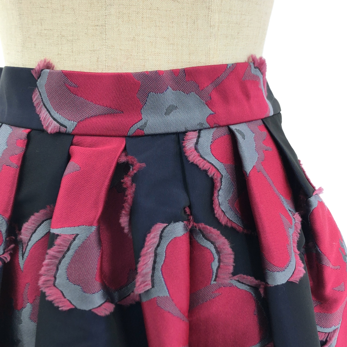 その他 Anna big flower ジャガード ロングスカート