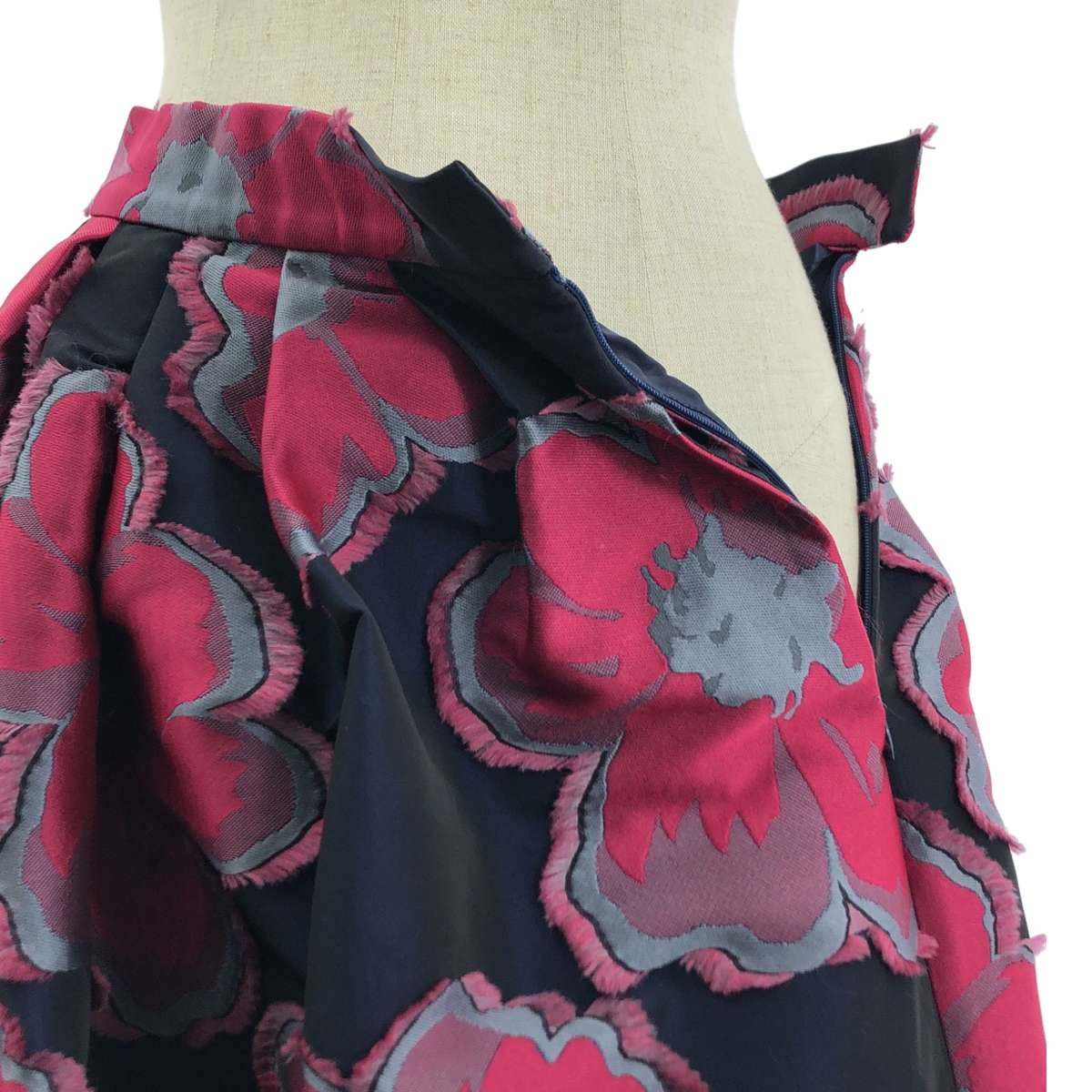 その他 Anna big flower ジャガード ロングスカート