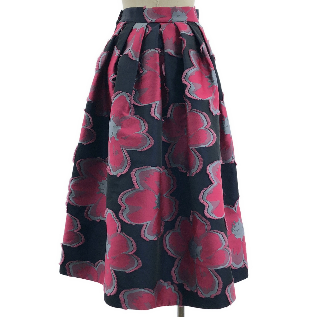 その他 Anna big flower ジャガード ロングスカート