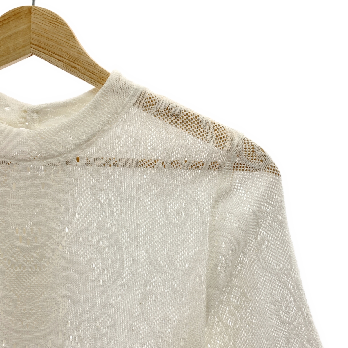 Mame Kurogouchi / マメクロゴウチ Curtain Lace Jacquard Jersey Top カーテンレース Tシャツ