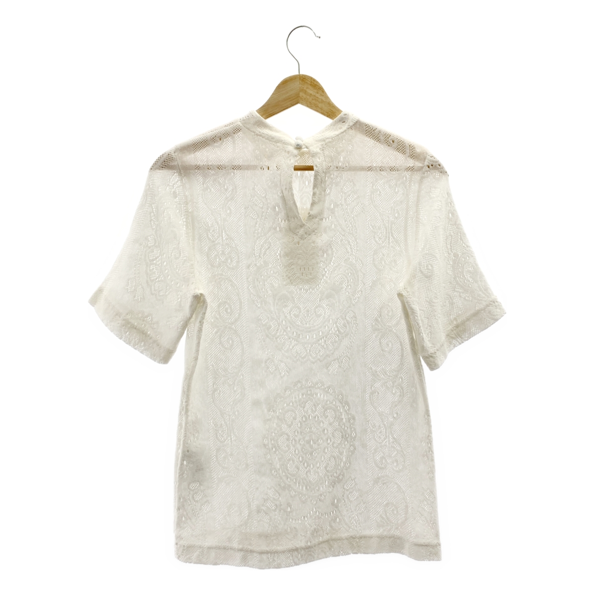 Mame Kurogouchi / マメクロゴウチ Curtain Lace Jacquard Jersey Top カーテンレース Tシャツ
