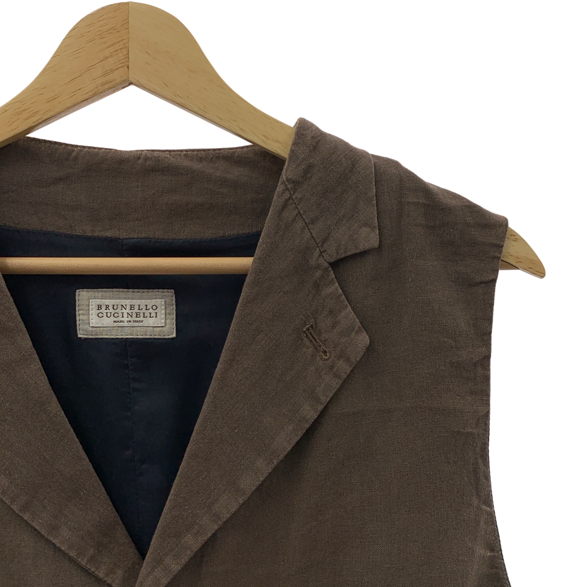 BRUNELLO CUCINELLI / ブルネロクチネリ バックアジャスター ジレ ベスト / 総裏地