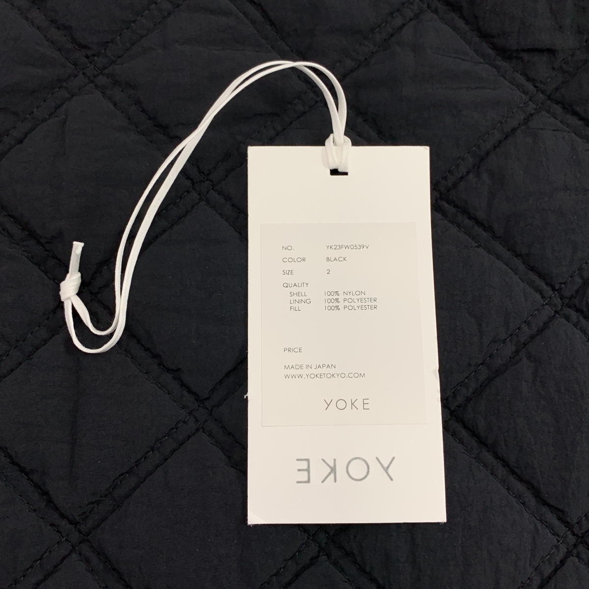 YOKE / ヨーク QUILTING PADDED VEST キルティングパデッドベスト