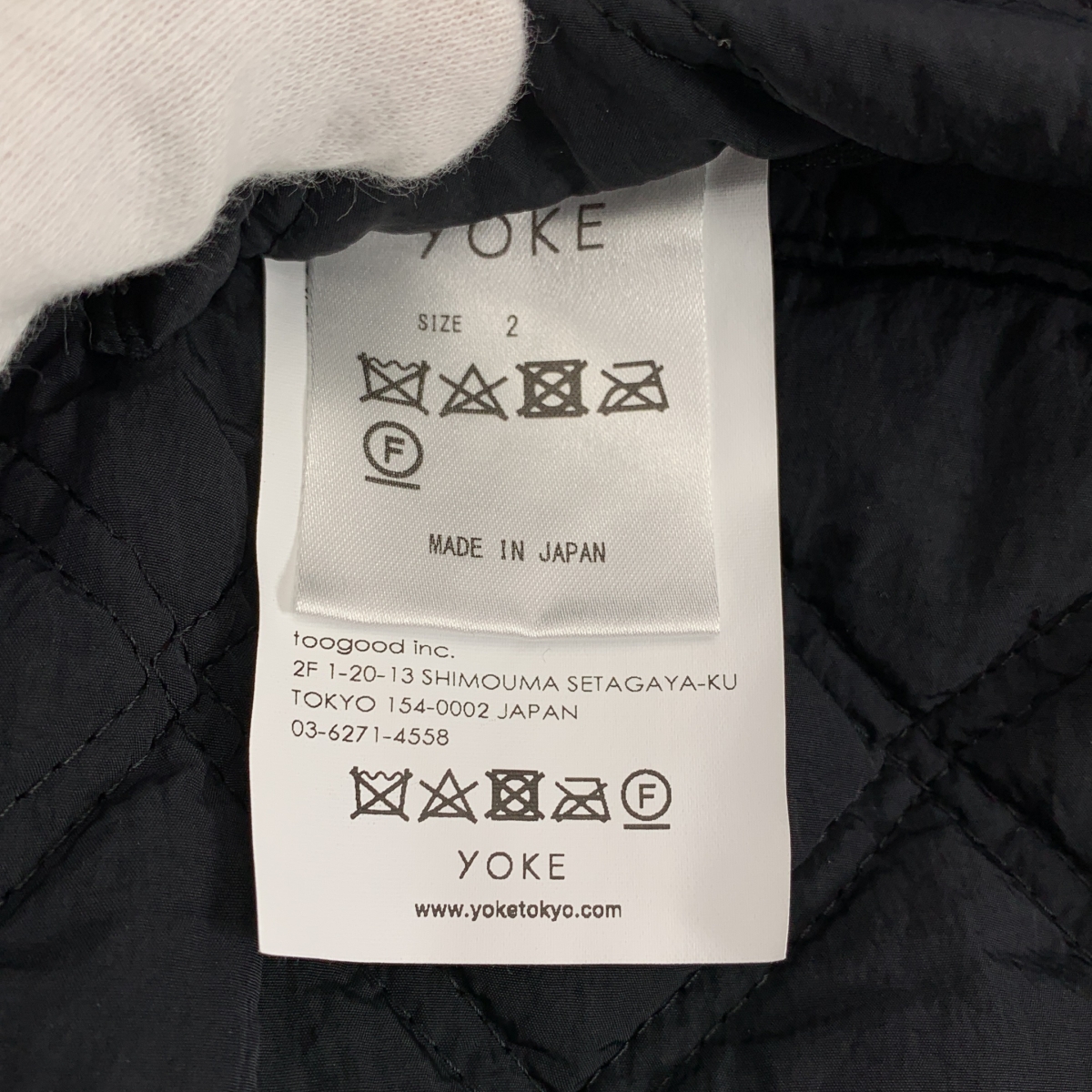 YOKE / ヨーク QUILTING PADDED VEST キルティングパデッドベスト