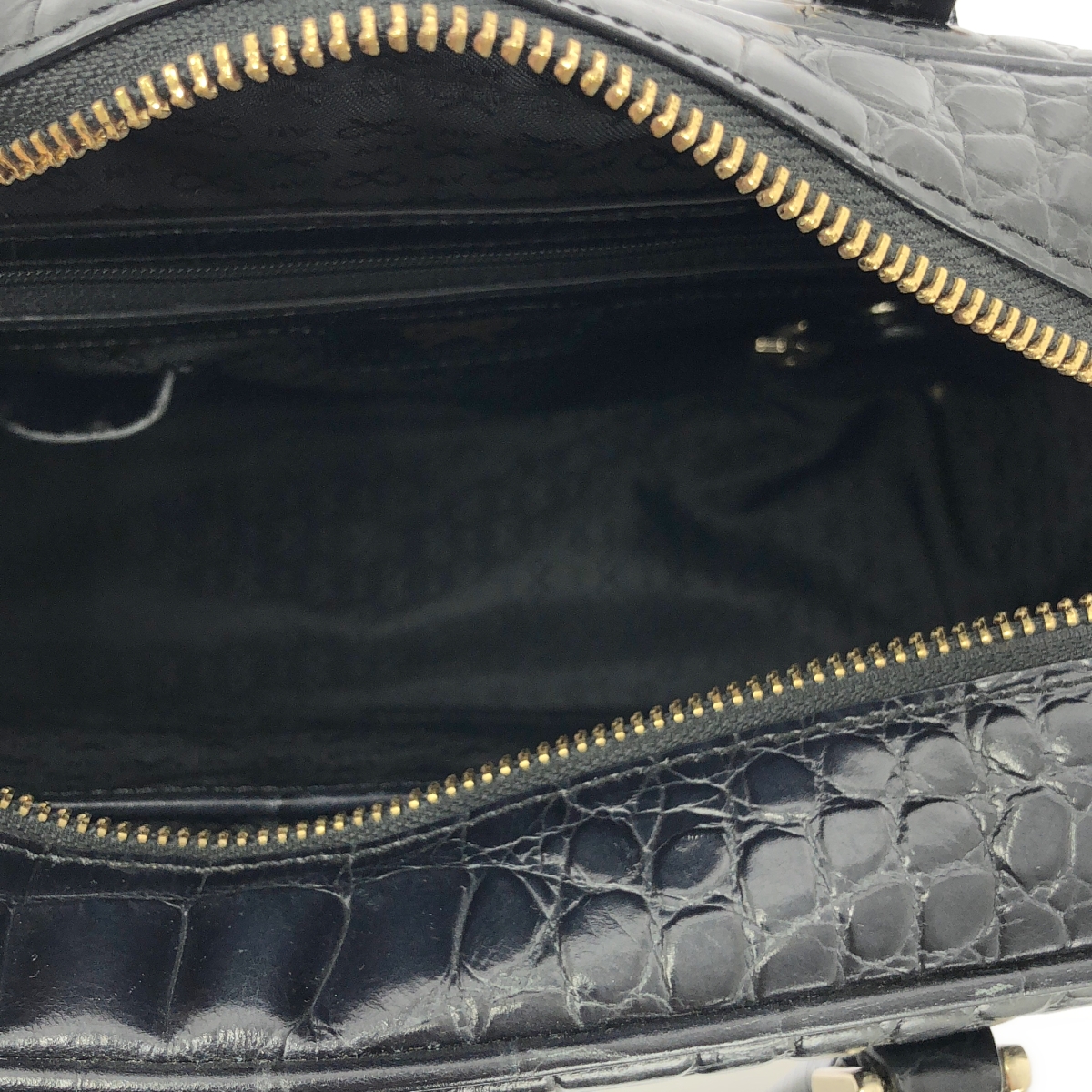 ANYA HINDMARCH / アニヤハインドマーチ カーカー ミニ 2Way クロコ型押し レザー ハンド ショルダーバッグ