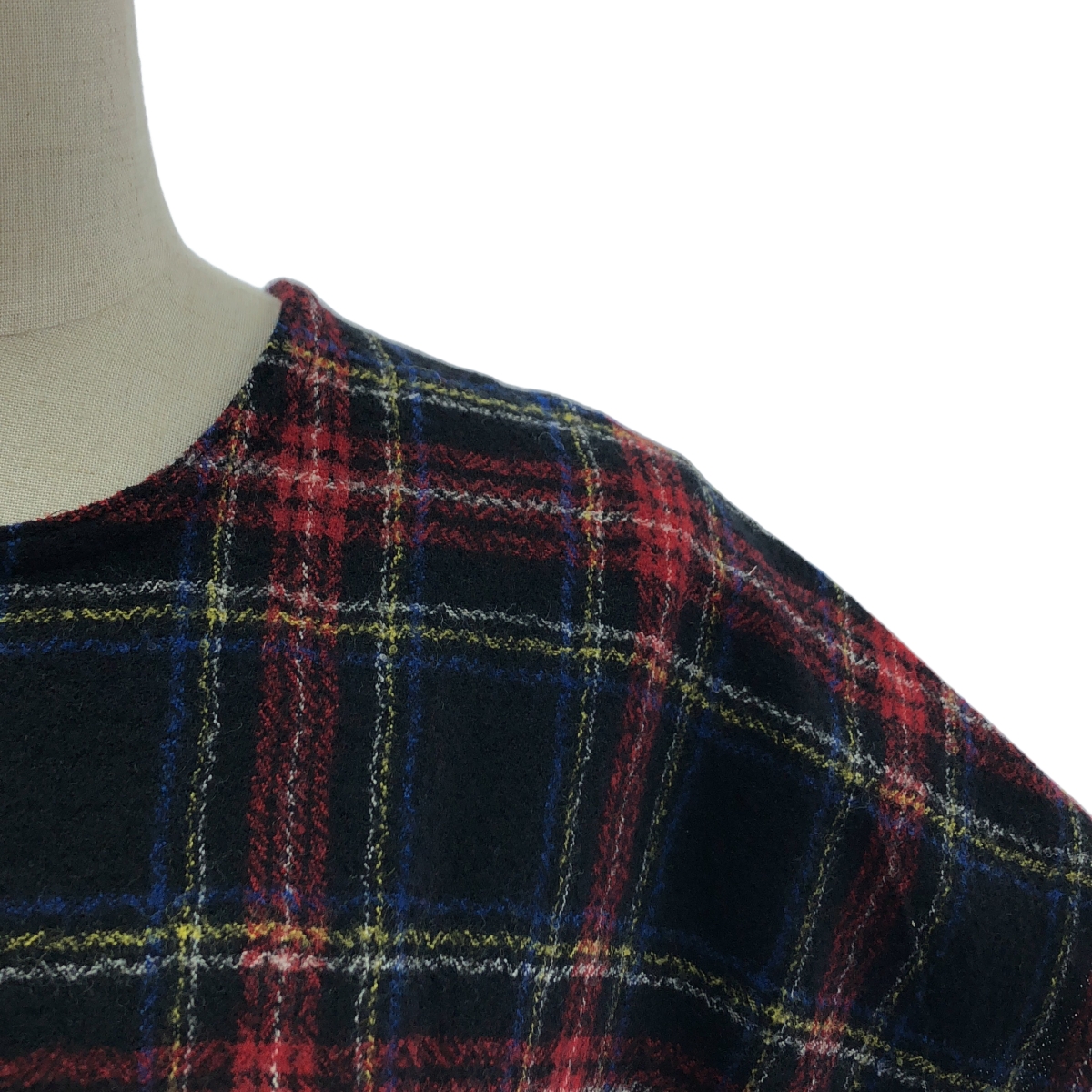 R & D.M.Co- / オールドマンズテーラー WOOL TARTAN CHECK POCET DRESS ウール タータンチェック ポケットドレス ワンピース